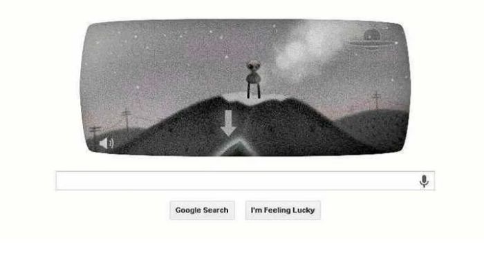 google doodle outer space